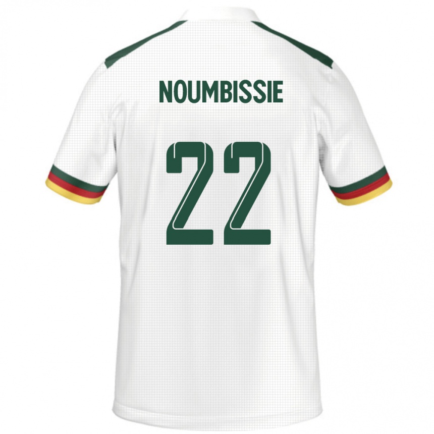 גברים כדורגל קמרון Stéphane Noumbissie #22 לָבָן הרחק ג'רזי 24-26