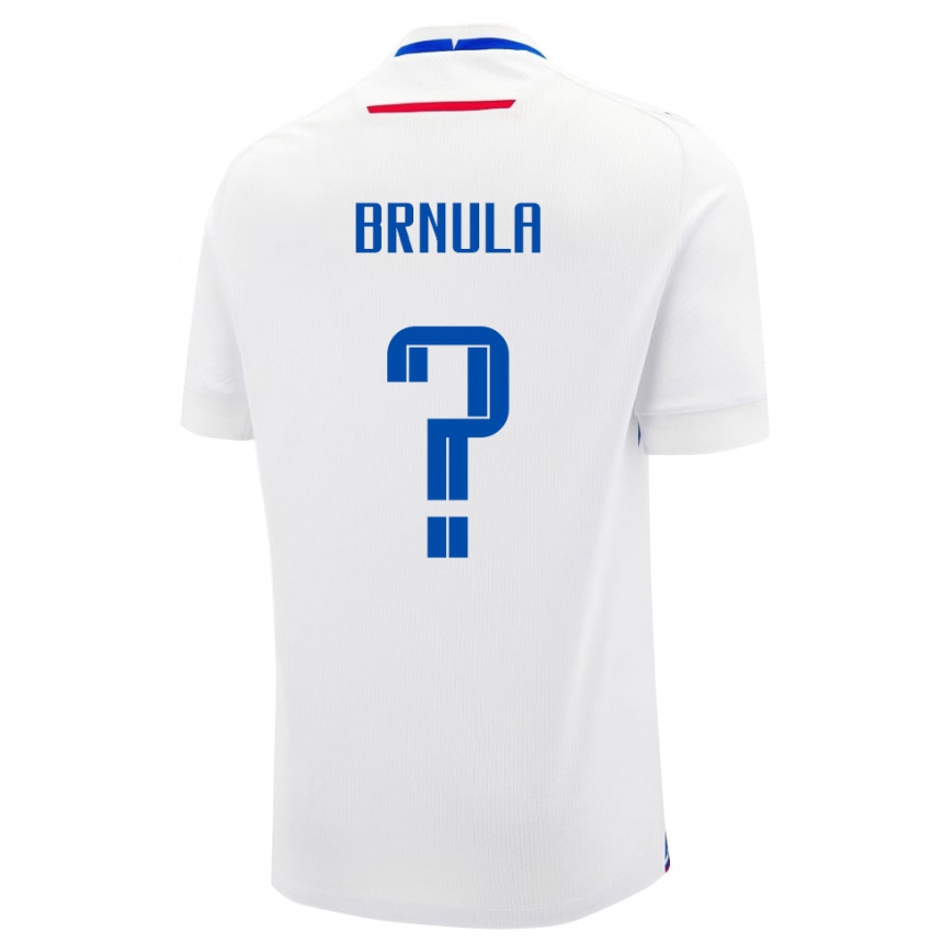 גברים כדורגל סלובקיה Jan Brnula #0 לָבָן הרחק ג'רזי 24-26