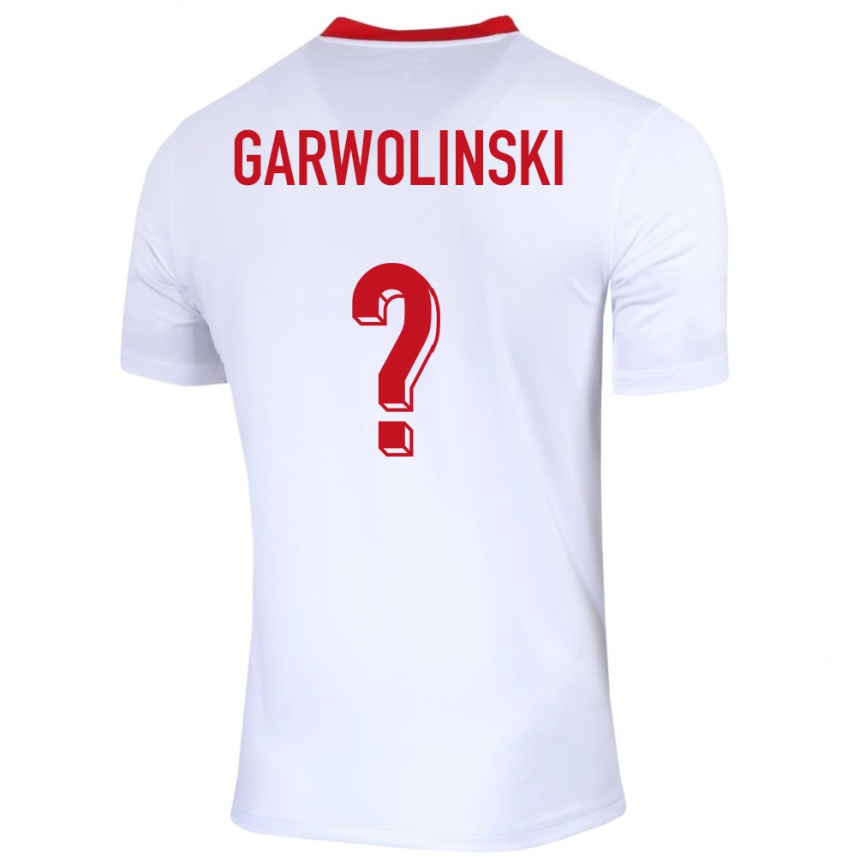 נשים כדורגל פולין Adam Garwolinski #0 לבן ג'רזי ביתית 24-26