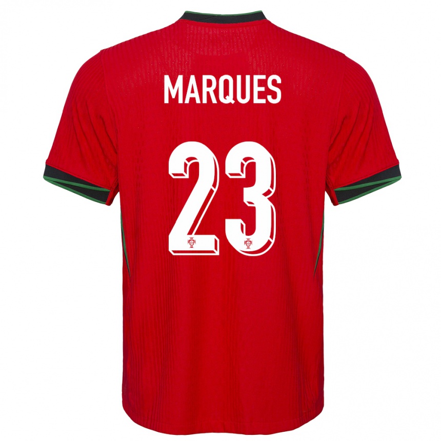 נשים כדורגל פורטוגל Rodrigo Marques #23 אָדוֹם ג'רזי ביתית 24-26