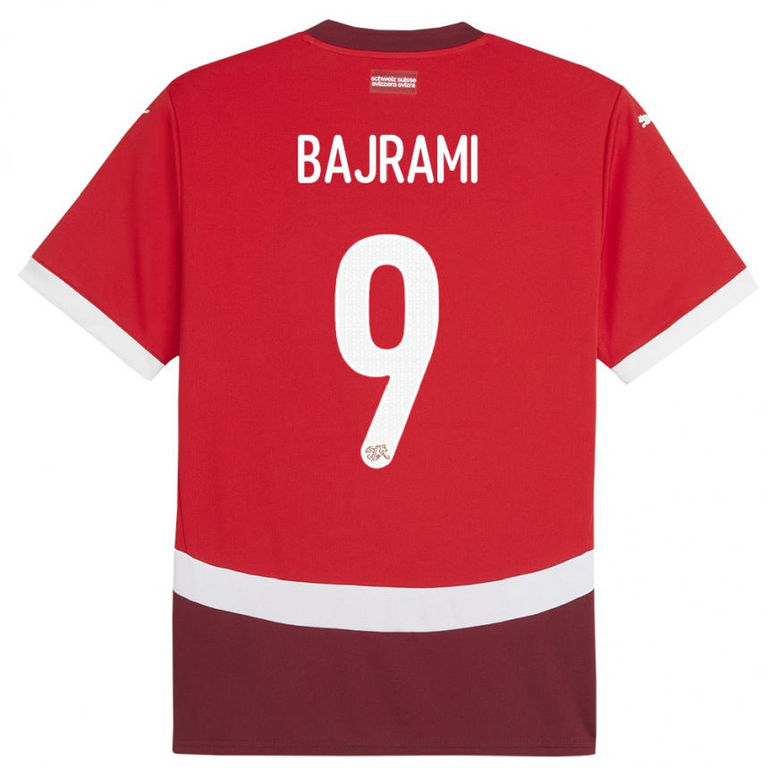 נשים כדורגל שווייץ לאבינוט באירמי #9 אָדוֹם ג'רזי ביתית 24-26