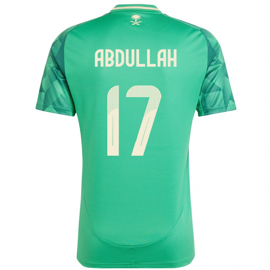 נשים כדורגל ערב הסעודית Salem Abdullah #17 יָרוֹק ג'רזי ביתית 24-26