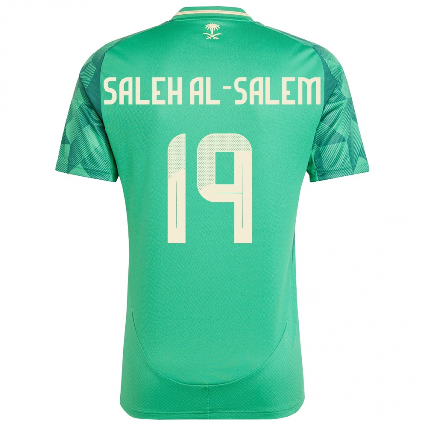 נשים כדורגל ערב הסעודית Yousef Saleh Al-Salem #19 יָרוֹק ג'רזי ביתית 24-26