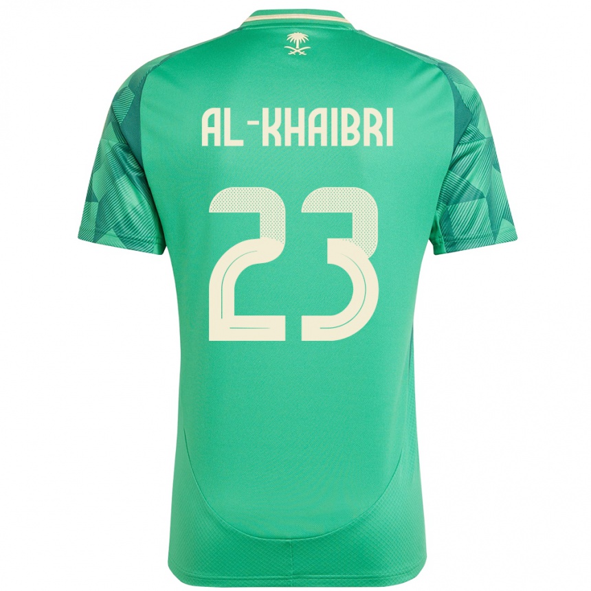 נשים כדורגל ערב הסעודית Thamer Al-Khaibri #23 יָרוֹק ג'רזי ביתית 24-26