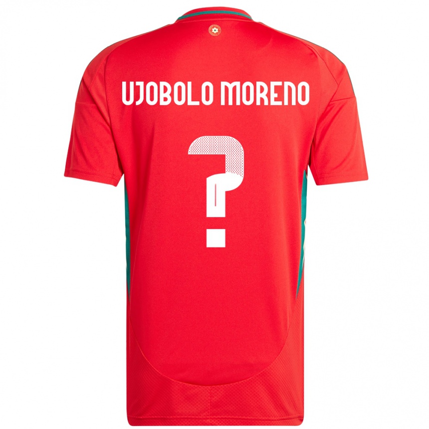 נשים כדורגל ויילס Sergeant Ujobolo Moreno #0 אָדוֹם ג'רזי ביתית 24-26