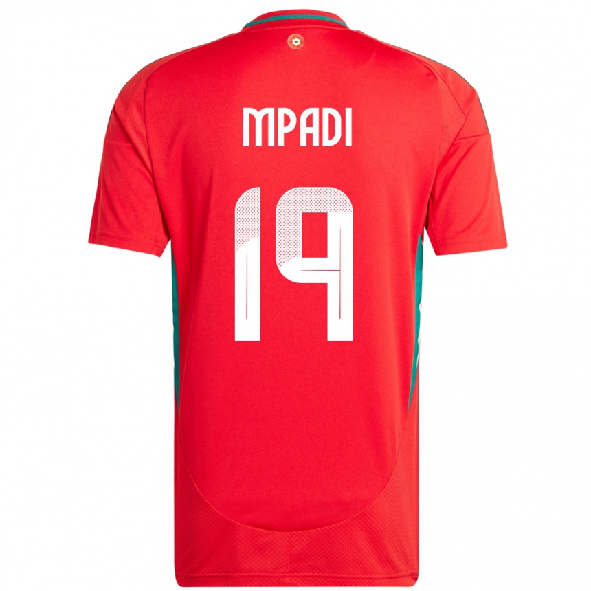 נשים כדורגל ויילס יפת מפאדי #19 אָדוֹם ג'רזי ביתית 24-26