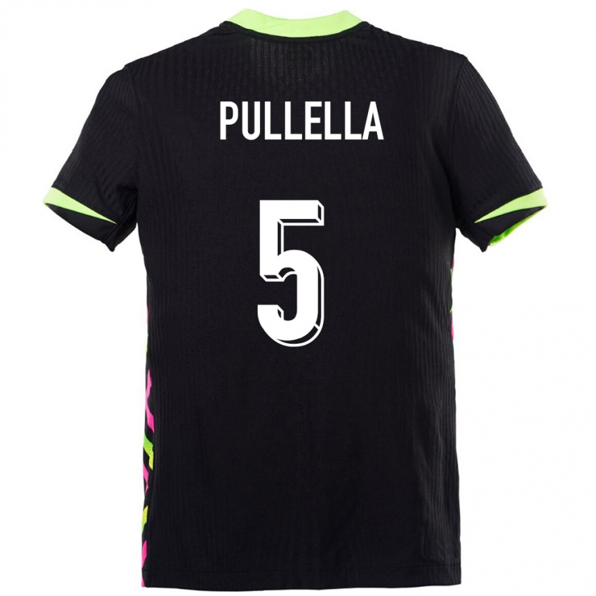 נשים כדורגל אוֹסטְרַלִיָה Christian Pullella #5 כחול כהה הרחק ג'רזי 24-26