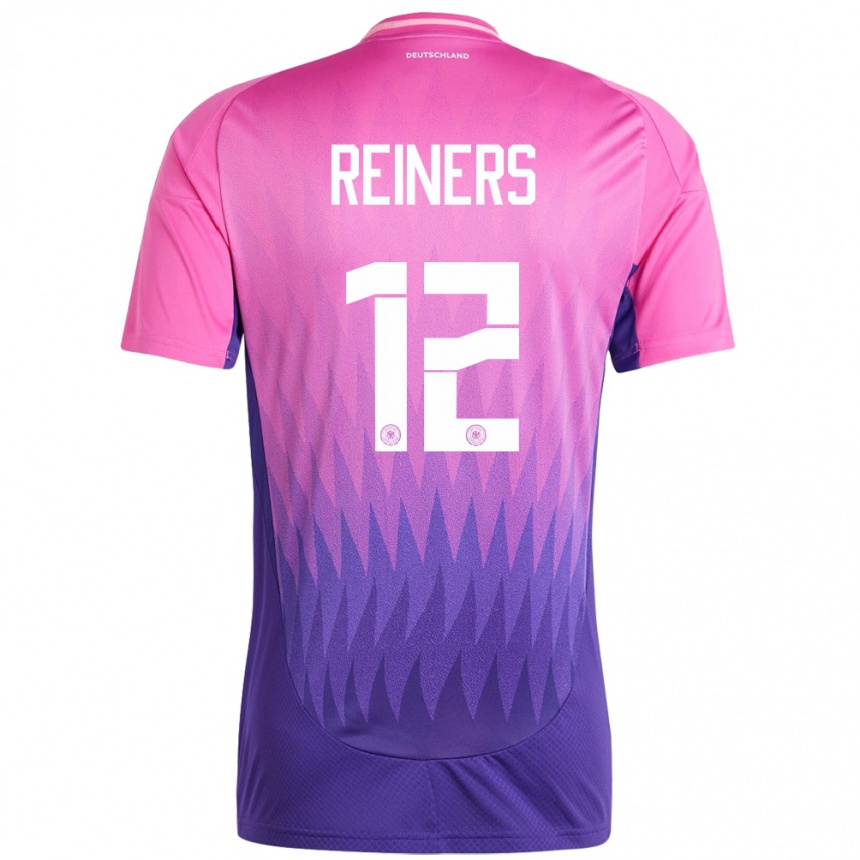 נשים כדורגל גרמניה Leonard Reiners #12 ורוד סגול הרחק ג'רזי 24-26