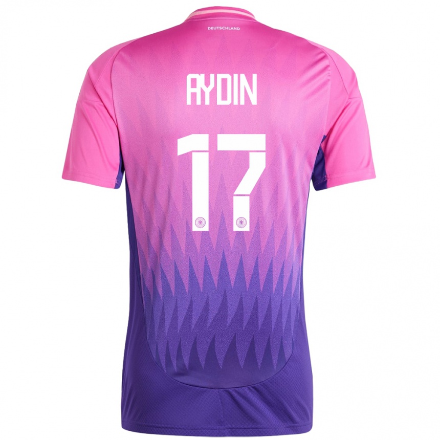 נשים כדורגל גרמניה Ali Aydin #17 ורוד סגול הרחק ג'רזי 24-26