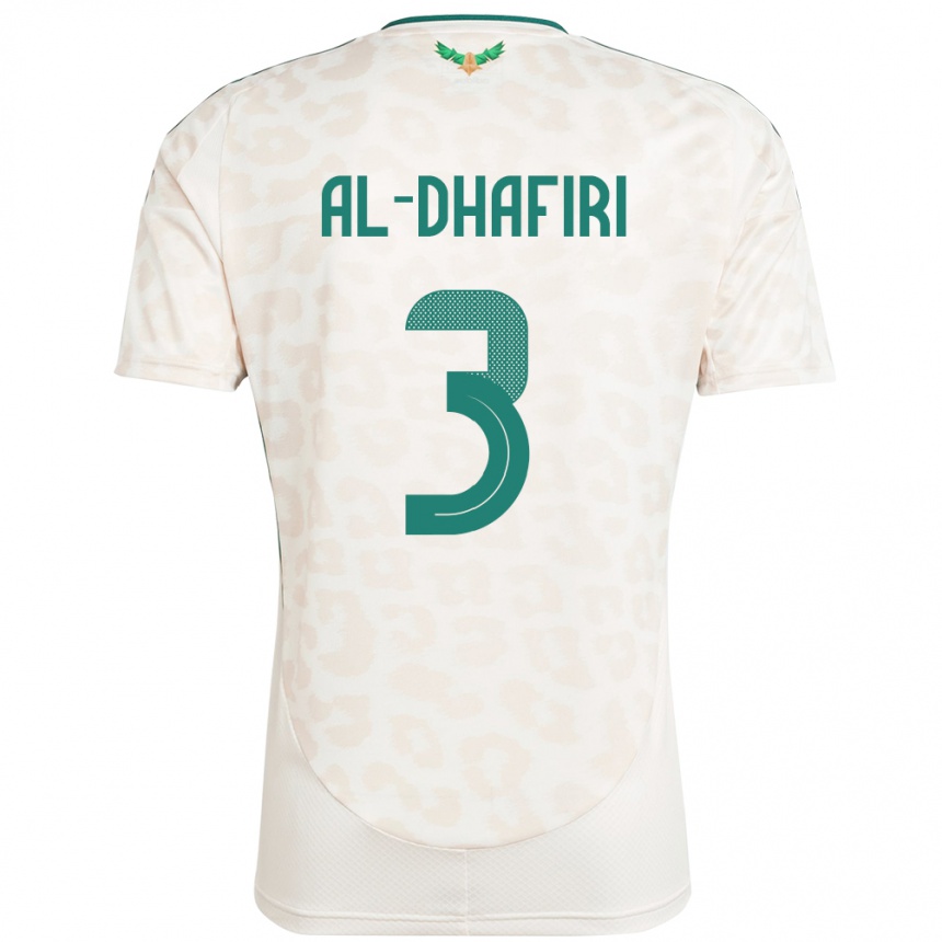 נשים כדורגל ערב הסעודית Yasser Al-Dhafiri #3 לָבָן הרחק ג'רזי 24-26