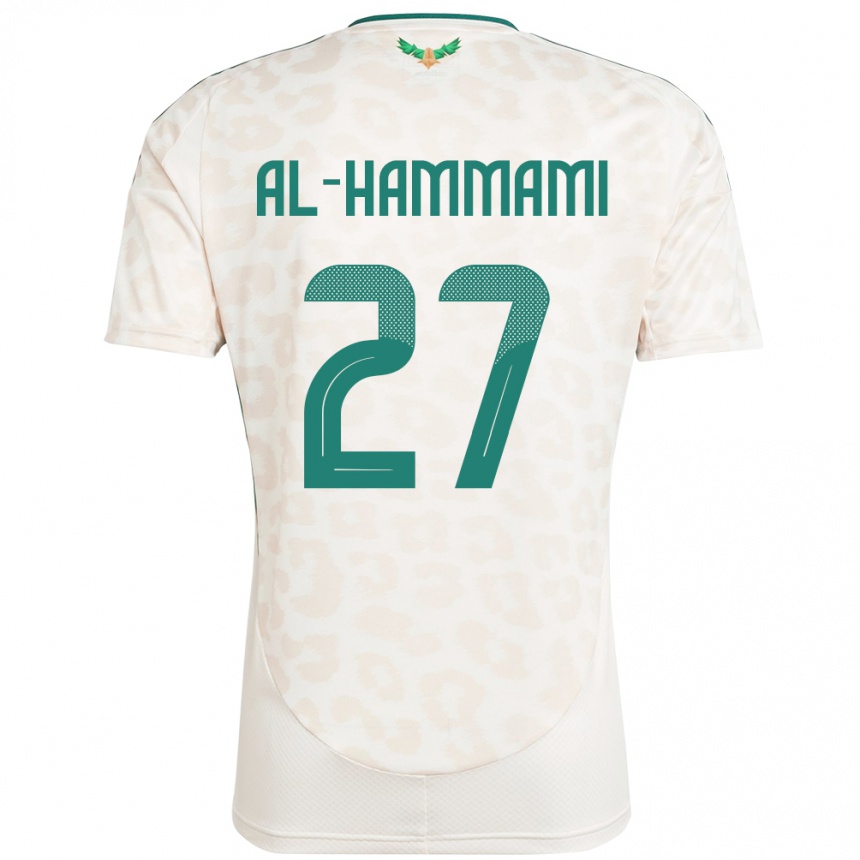 נשים כדורגל ערב הסעודית Hammam Al-Hammami #27 לָבָן הרחק ג'רזי 24-26