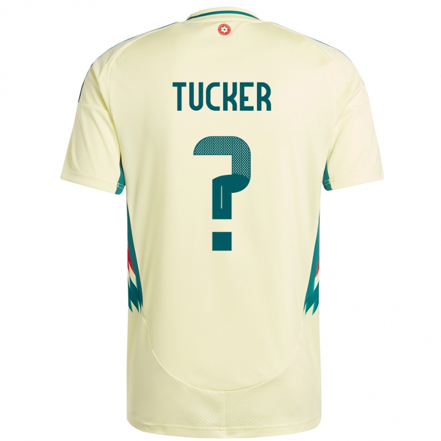 נשים כדורגל ויילס Ali Tucker #0 בז' צהוב הרחק ג'רזי 24-26