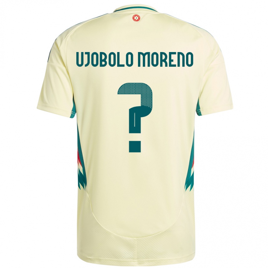 נשים כדורגל ויילס Sergeant Ujobolo Moreno #0 בז' צהוב הרחק ג'רזי 24-26