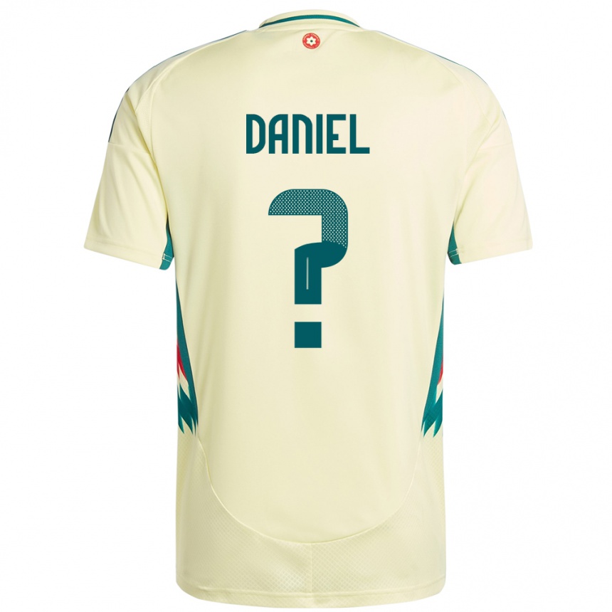 נשים כדורגל ויילס Hugo Daniel #0 בז' צהוב הרחק ג'רזי 24-26