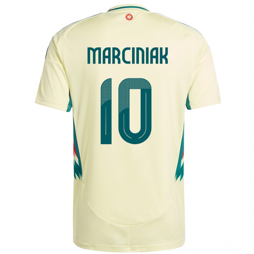 נשים כדורגל ויילס Alex Marciniak #10 בז' צהוב הרחק ג'רזי 24-26