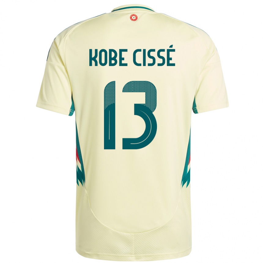 נשים כדורגל ויילס Prince Kobe Cissé #13 בז' צהוב הרחק ג'רזי 24-26