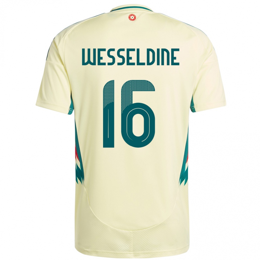 נשים כדורגל ויילס Charlie Wesseldine #16 בז' צהוב הרחק ג'רזי 24-26