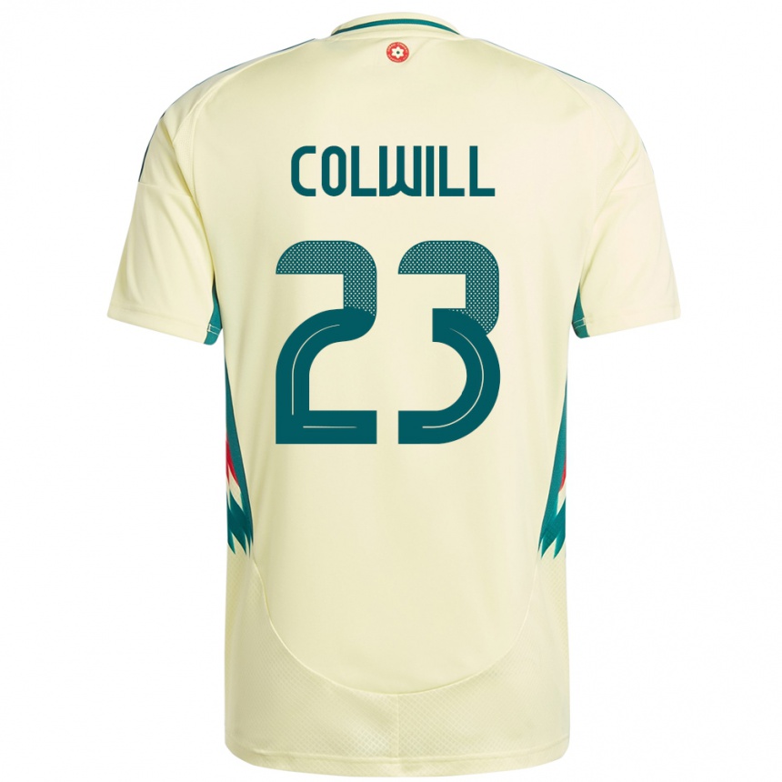 נשים כדורגל ויילס ג׳ואל וויליאם קולוויל #23 בז' צהוב הרחק ג'רזי 24-26