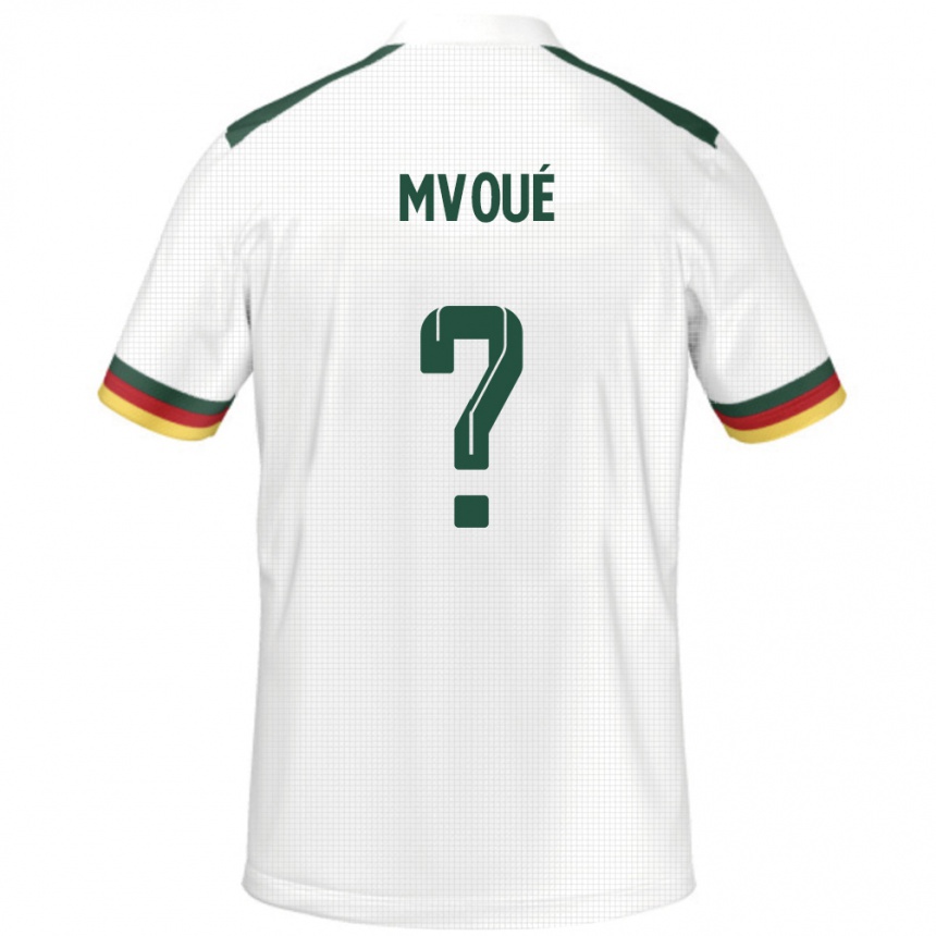 נשים כדורגל קמרון Steve Mvoué #0 לָבָן הרחק ג'רזי 24-26