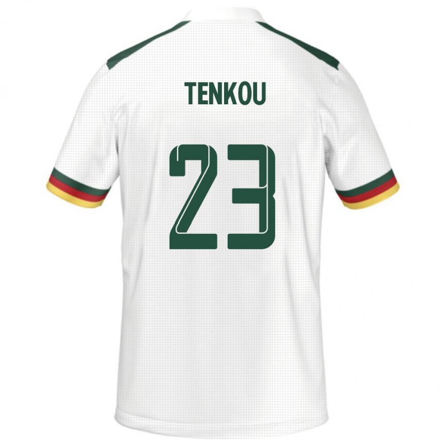 נשים כדורגל קמרון Yanike Tenkou Yougou #23 לָבָן הרחק ג'רזי 24-26