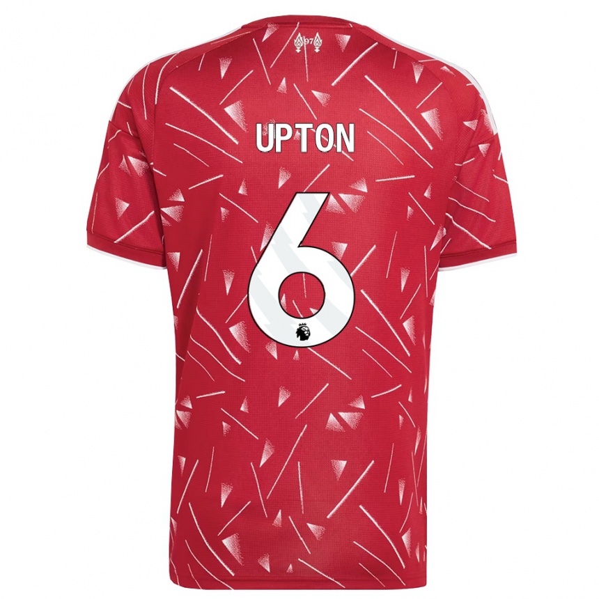 נשים כדורגל Joe Upton #6 לבן אדום ג'רזי ביתית 2026/27 נשים כדורגל Joe Upton #6 לבן אדום ג'רזי ביתית 2026/27