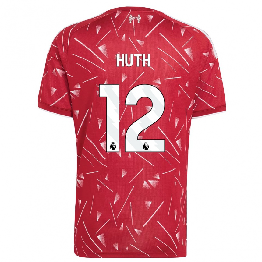 נשים כדורגל Charlie Huth #12 לבן אדום ג'רזי ביתית 2026/27