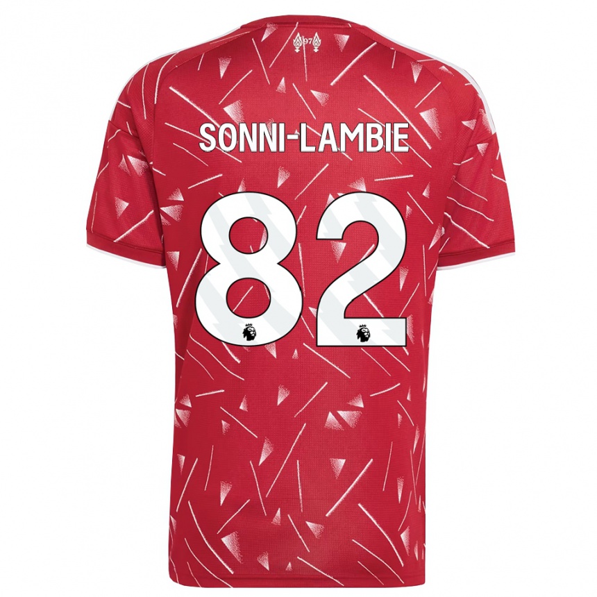 נשים כדורגל Joshua Sonni-Lambie #82 לבן אדום ג'רזי ביתית 2026/27