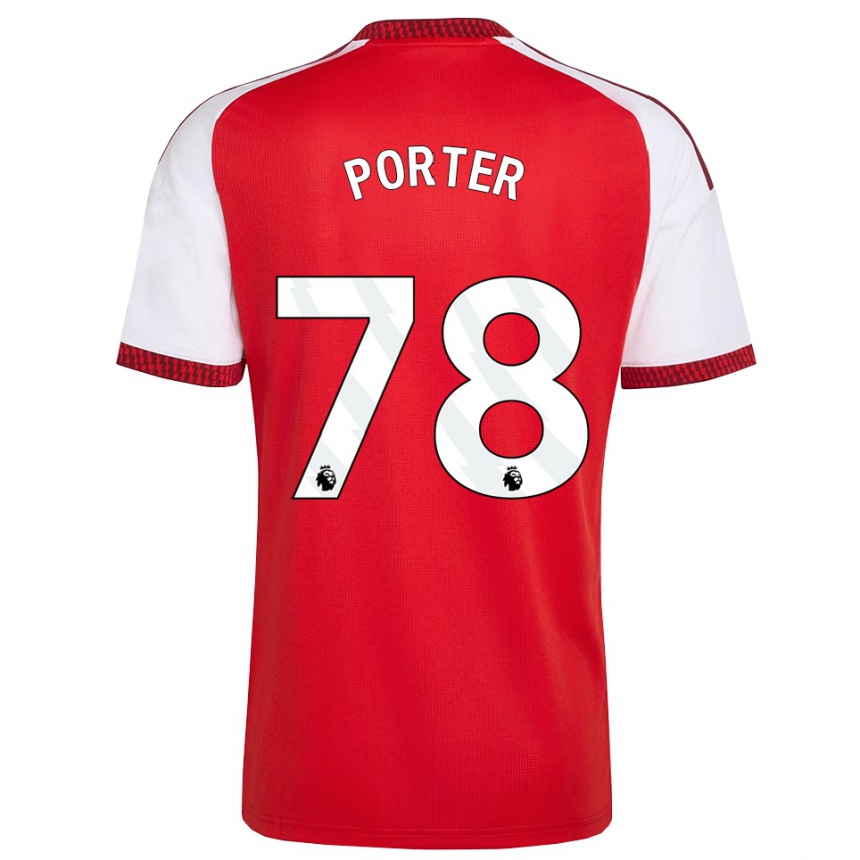 נשים כדורגל Jack Porter #78 אדום לבן שחור ג'רזי ביתית 2026/27