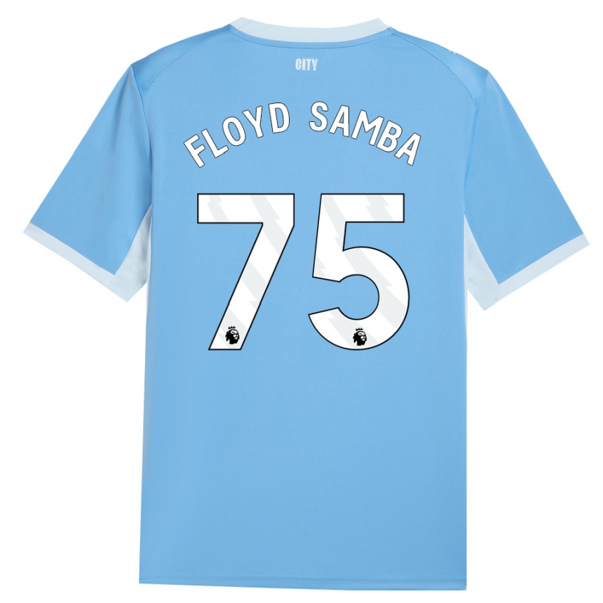 נשים כדורגל Floyd Samba #75 כחול שמיים בהיר לבן ג'רזי ביתית 2026/27
