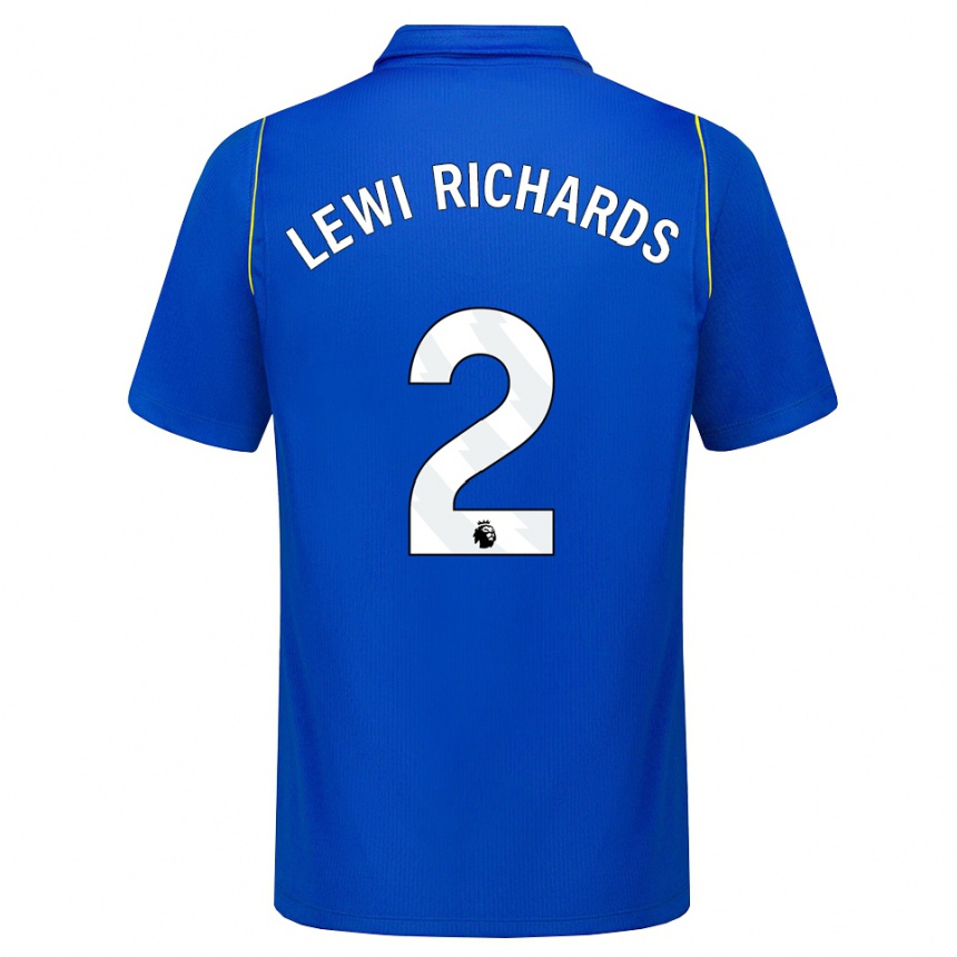 נשים כדורגל Lewi Richards #2 כחול צהוב ג'רזי ביתית 2026/27
