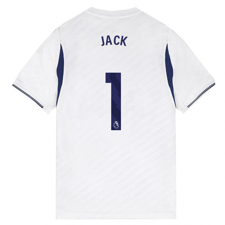 נשים כדורגל Mikel Jack #1 לבן אדום סגול ג'רזי ביתית 2026/27