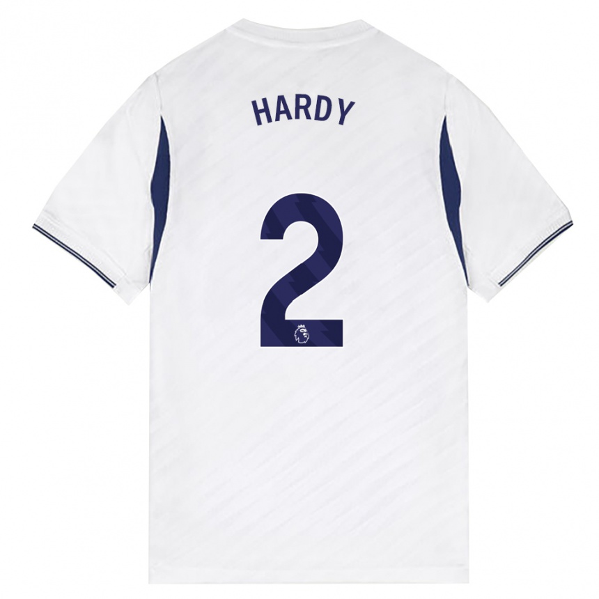 נשים כדורגל Malachi Hardy #2 לבן אדום סגול ג'רזי ביתית 2026/27