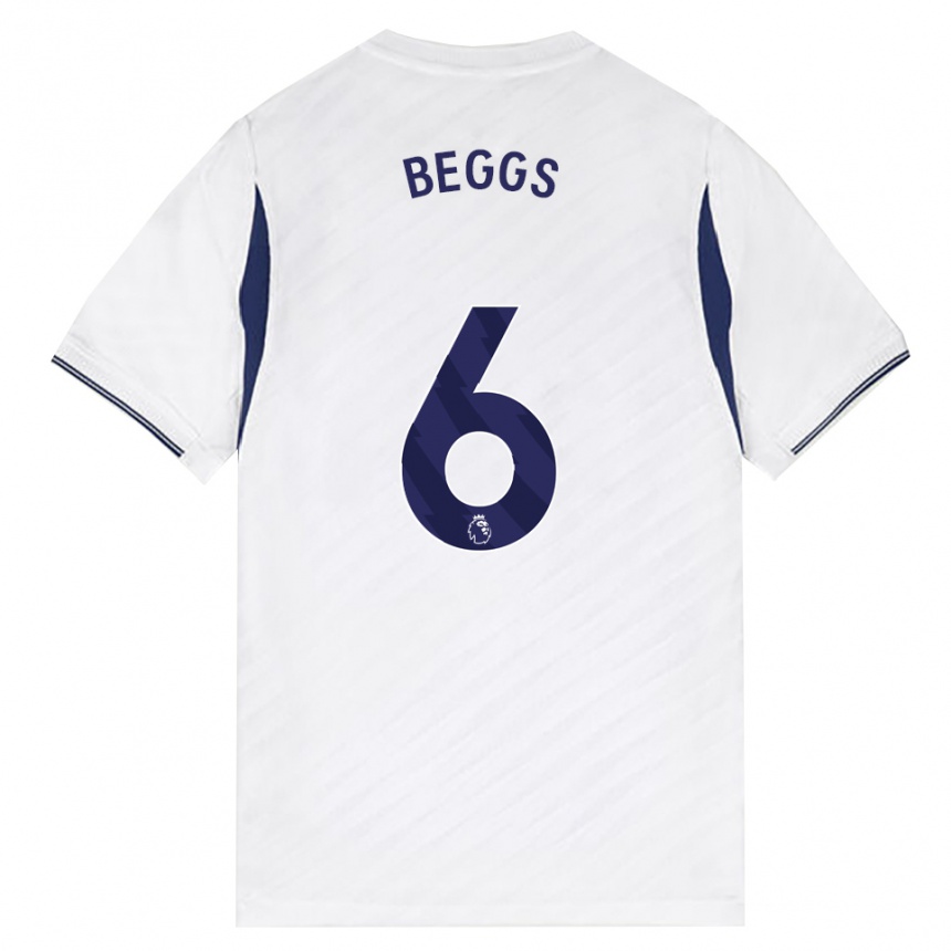 נשים כדורגל Jamel Beggs #6 לבן אדום סגול ג'רזי ביתית 2026/27