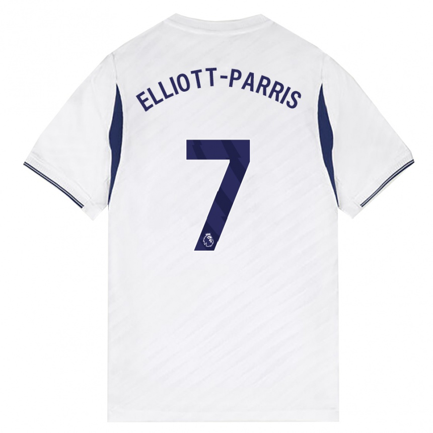נשים כדורגל Reiss Elliott-Parris #7 לבן אדום סגול ג'רזי ביתית 2026/27