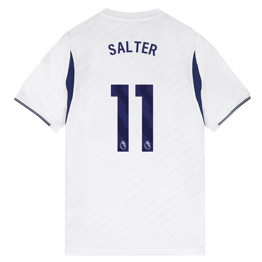 נשים כדורגל Oliver Salter #11 לבן אדום סגול ג'רזי ביתית 2026/27