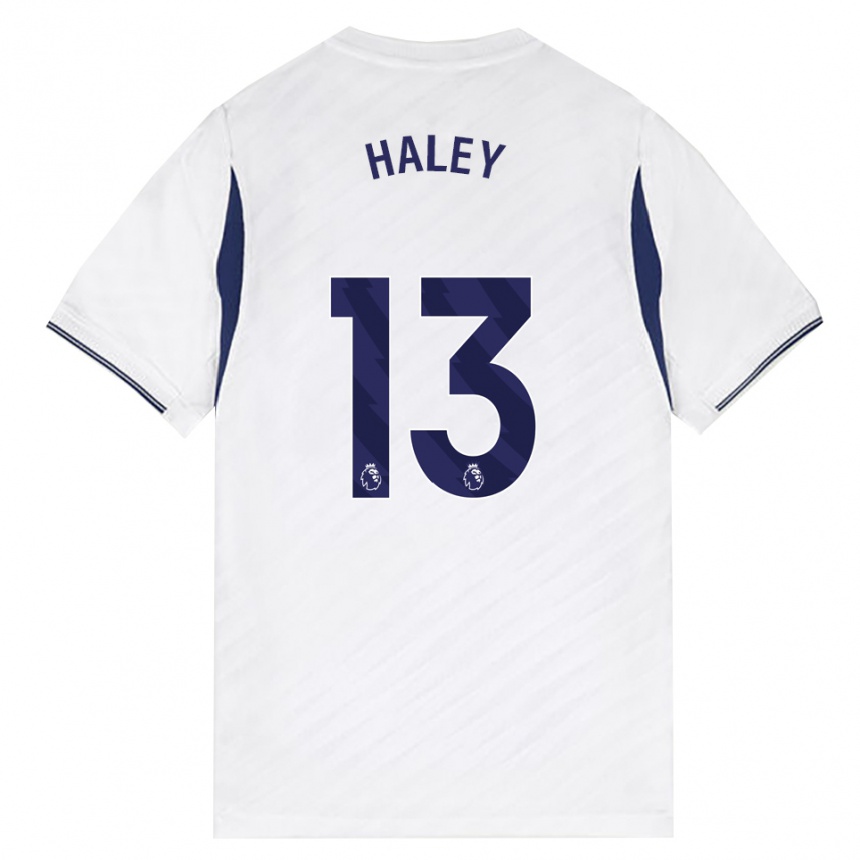 נשים כדורגל Micah Haley #13 לבן אדום סגול ג'רזי ביתית 2026/27
