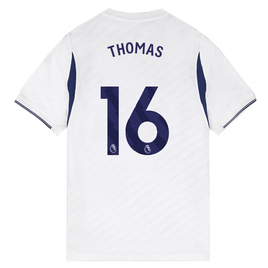 נשים כדורגל Cameron Thomas #16 לבן אדום סגול ג'רזי ביתית 2026/27