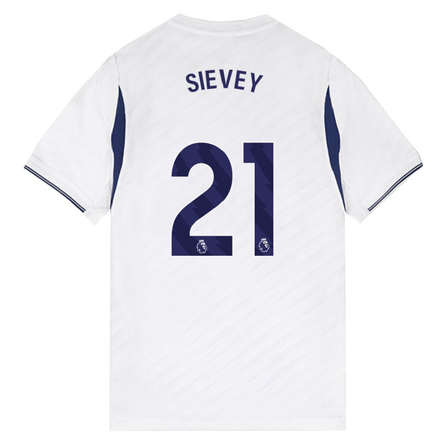 נשים כדורגל Max Sievey #21 לבן אדום סגול ג'רזי ביתית 2026/27