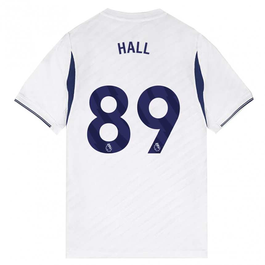 נשים כדורגל Tye Hall #89 לבן אדום סגול ג'רזי ביתית 2026/27