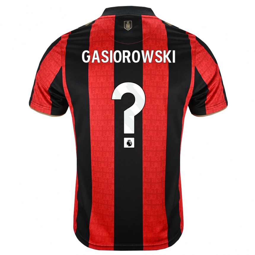 נשים כדורגל Marko Gasiorowski #0 זהב אדום שחור ג'רזי ביתית 2026/27