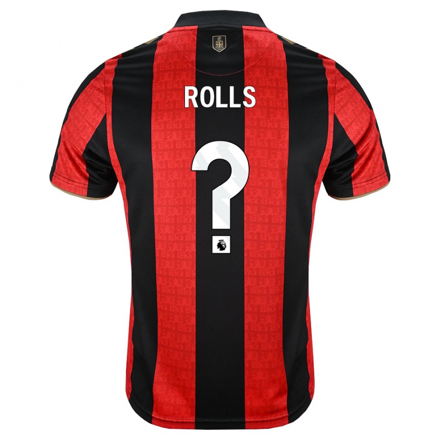 נשים כדורגל Thomas Rolls #0 זהב אדום שחור ג'רזי ביתית 2026/27 נשים כדורגל Thomas Rolls #0 זהב אדום שחור ג'רזי ביתית 2026/27