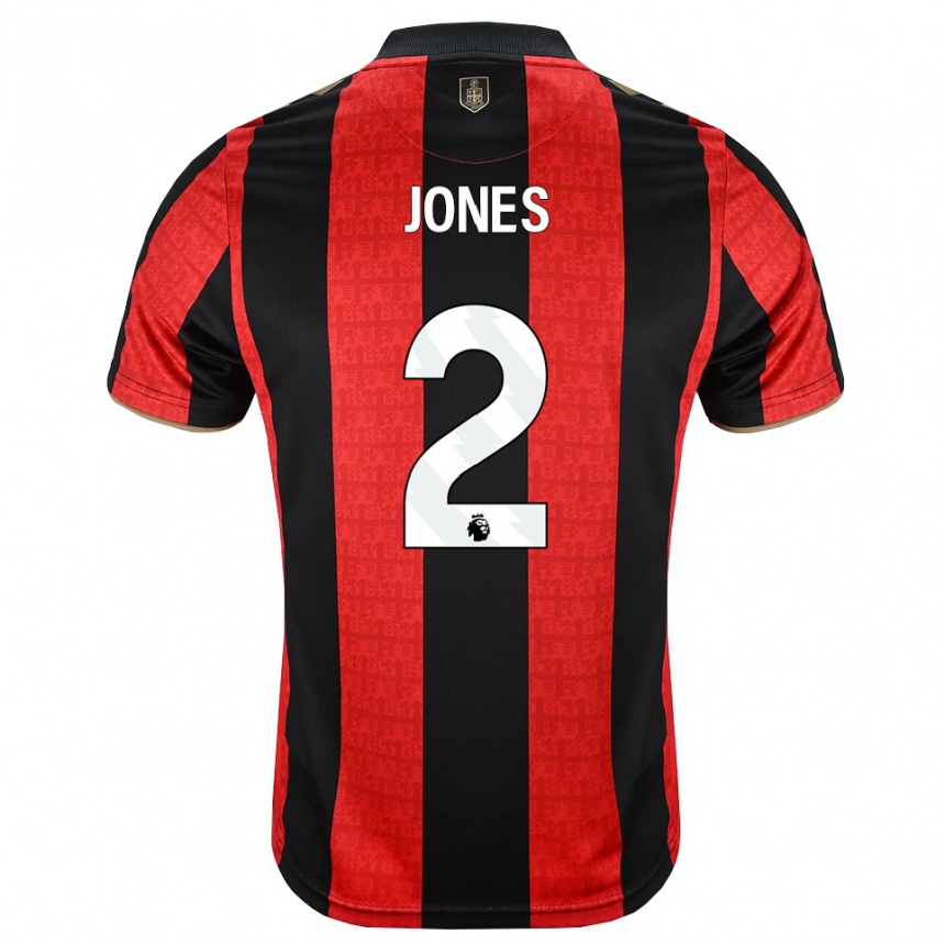 נשים כדורגל Abby Jones #2 זהב אדום שחור ג'רזי ביתית 2026/27