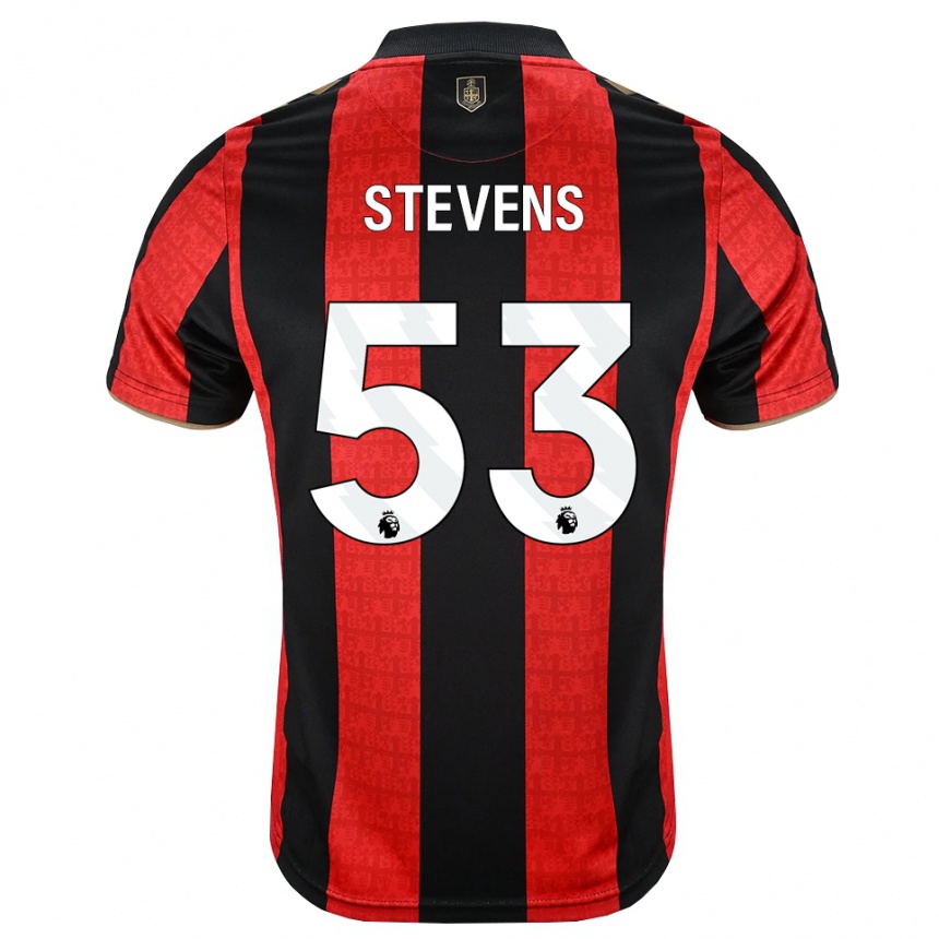 נשים כדורגל Charlie Stevens #53 זהב אדום שחור ג'רזי ביתית 2026/27