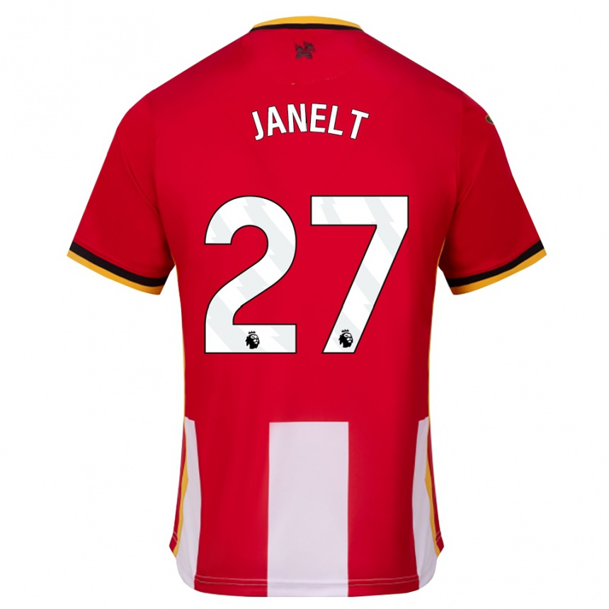 נשים כדורגל Vitaly Janelt #27 צהוב שחור אדום ג'רזי ביתית 2026/27