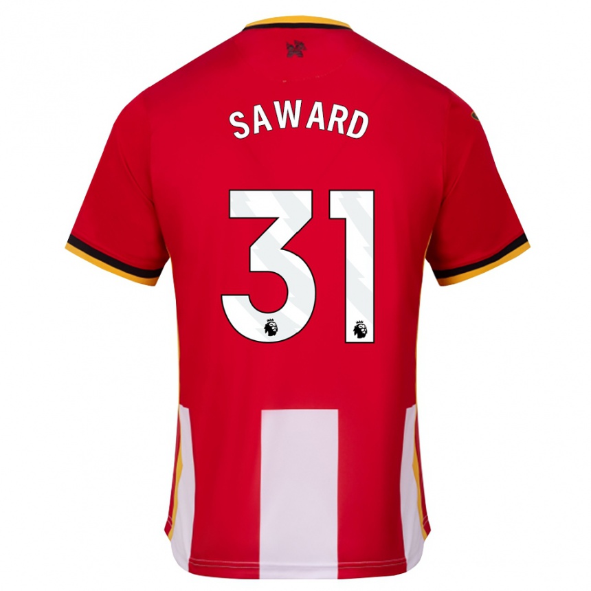 נשים כדורגל Sammie Saward #31 צהוב שחור אדום ג'רזי ביתית 2026/27