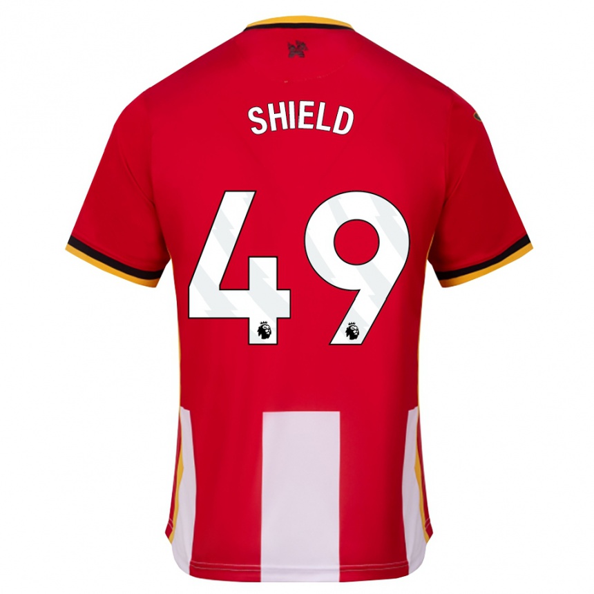 נשים כדורגל Ollie Shield #49 צהוב שחור אדום ג'רזי ביתית 2026/27 נשים כדורגל Ollie Shield #49 צהוב שחור אדום ג'רזי ביתית 2026/27