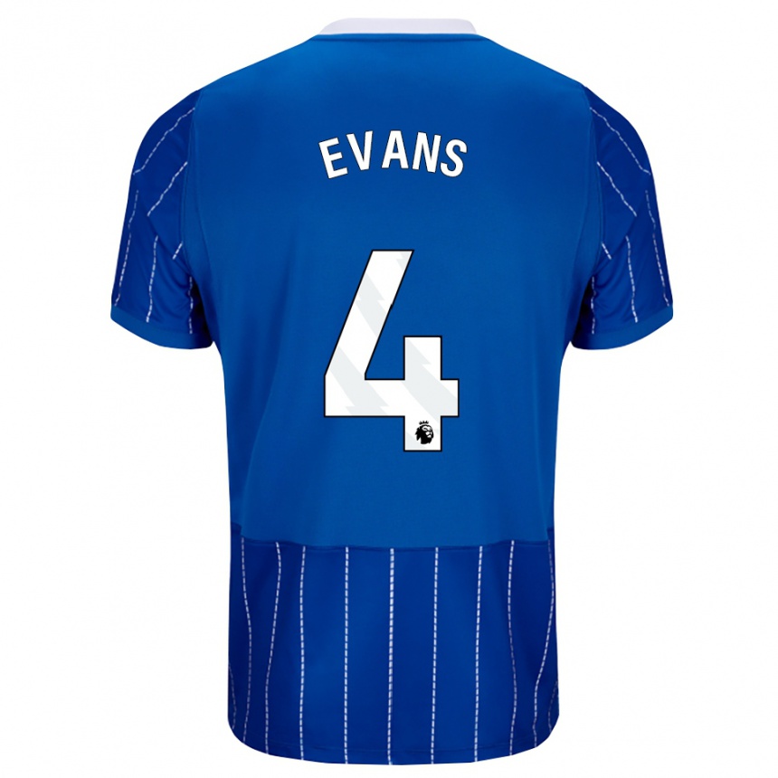 נשים כדורגל Jake Evans #4 כחול מדיום לבן ג'רזי ביתית 2026/27 נשים כדורגל Jake Evans #4 כחול מדיום לבן ג'רזי ביתית 2026/27