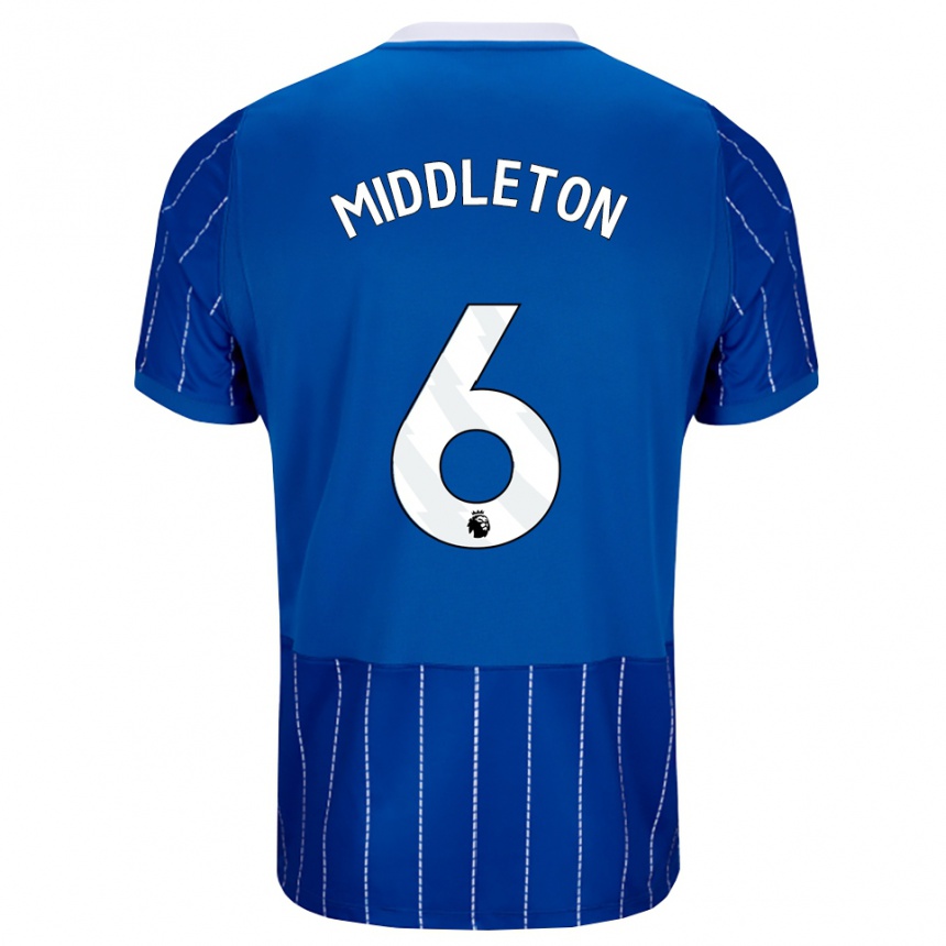 נשים כדורגל Jesse Middleton #6 כחול מדיום לבן ג'רזי ביתית 2026/27 נשים כדורגל Jesse Middleton #6 כחול מדיום לבן ג'רזי ביתית 2026/27