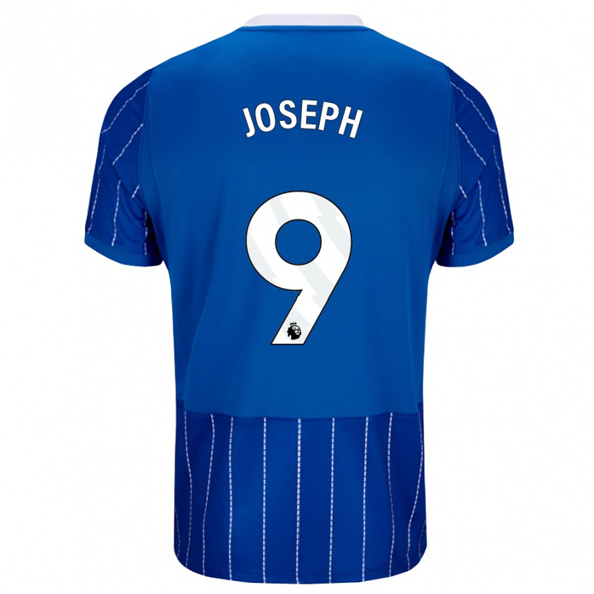 נשים כדורגל Valentin Joseph #9 כחול מדיום לבן ג'רזי ביתית 2026/27