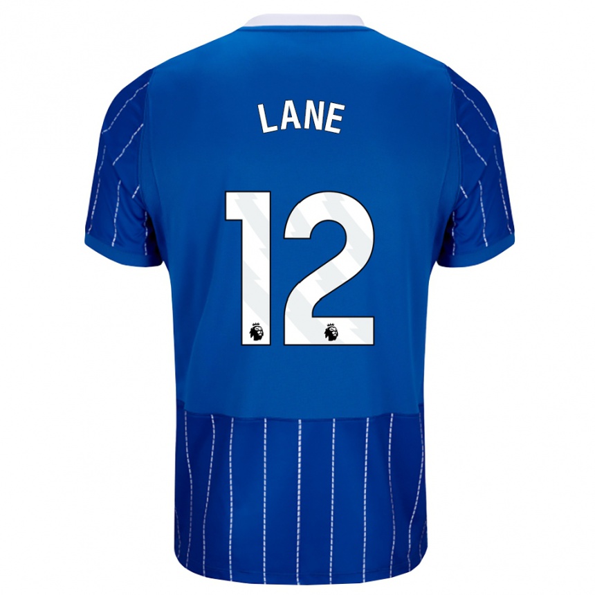 נשים כדורגל Darius Lane #12 כחול מדיום לבן ג'רזי ביתית 2026/27